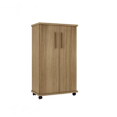 Armário Multiuso 2 Portas 4 Prateleiras Berlim Arte Móveis Cinamomo