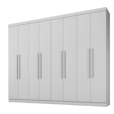 Guarda Roupa 8 Portas New Premium Benetil Branco