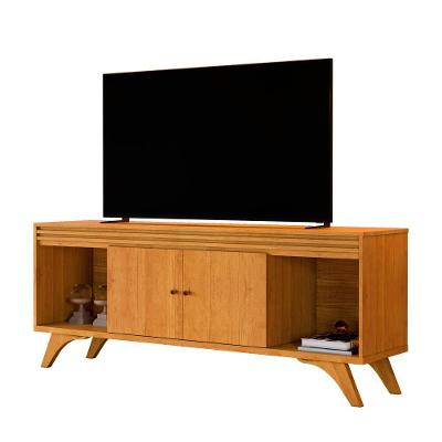 Rack Madrid 2 Portas Detalhe Ripado - Mavaular Naturale