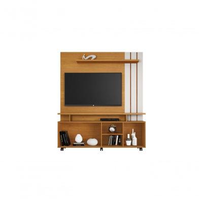 Estante Home Para Tv Até 65 Polegadas Serrano Jcm Movelaria Porta Flex Cinamomo-off White
