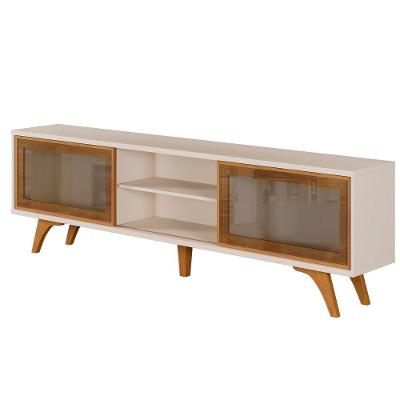 Rack Vitrum 2 Portas De Correr 218 Mavaular Off White