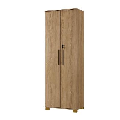 Armário Multiuso Bahia 2 Porta Com Chave 4 Prateleira Interna Arte Móveis Cinamomo