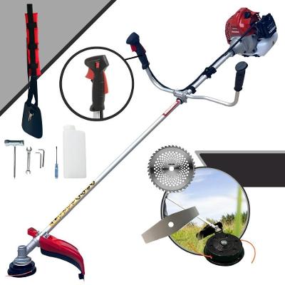 Roçadeira Profissional À Gasolina Kawashima Bcj 521l 52cc 2,5hp 2t + Faca 40 Dentes 255mm