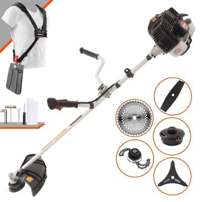 Roçadeira Profissional Lateral Kawashima Kw52le À Gasolina 52c 2,5hp 2t + Faca 2 Pontas Duraline 330mm + Faca 40 Dentes