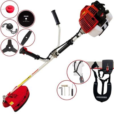 Roçadeira Profissional Kawashima Kw43l À Gasolina 43c 1,7hp + Faca 2 Pontas Duraline 330mm + Faca 80 Dentes Duraline 25