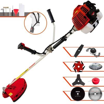 Roçadeira Lateral Kawashima Kw52l À Gasolina 52c 2,5hp + Faca 2 Pontas + Faca 40 Dentes + Faca 80 Dentes + Faca 6 Ponta