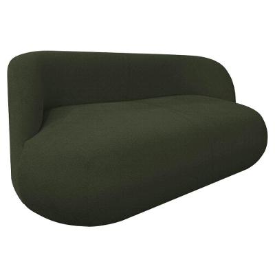 Sofá Nimbus 180cm Orgânico Luxo Sala Recepção 3 Lugares Linho Verde