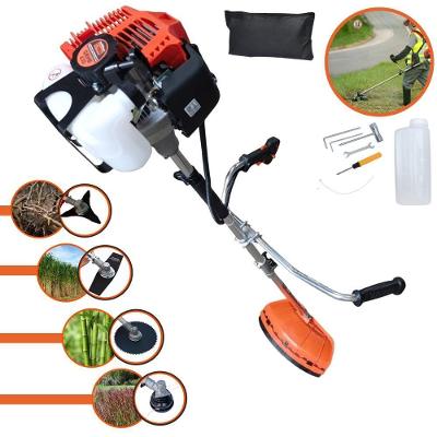 Roçadeira Profissional Lateral Terra Grhb430 À Gasolina 43cc 2t 1,7hp + Faca 3 Pontas Duraline 255mm 2,9mm + Faca 80 De