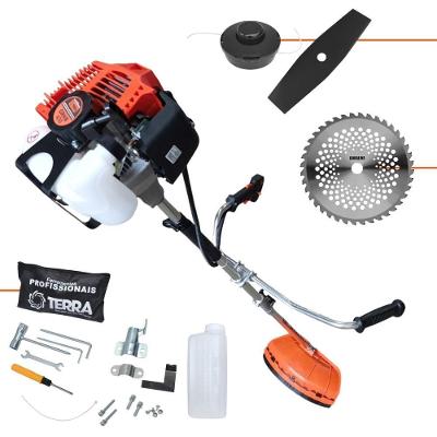 Roçadeira Profissional Lateral Terra Grhb430 À Gasolina 43cc 2t 1,7hp + Faca 40 Dentes Duraline 255mm 2mm - 2552540gcjb