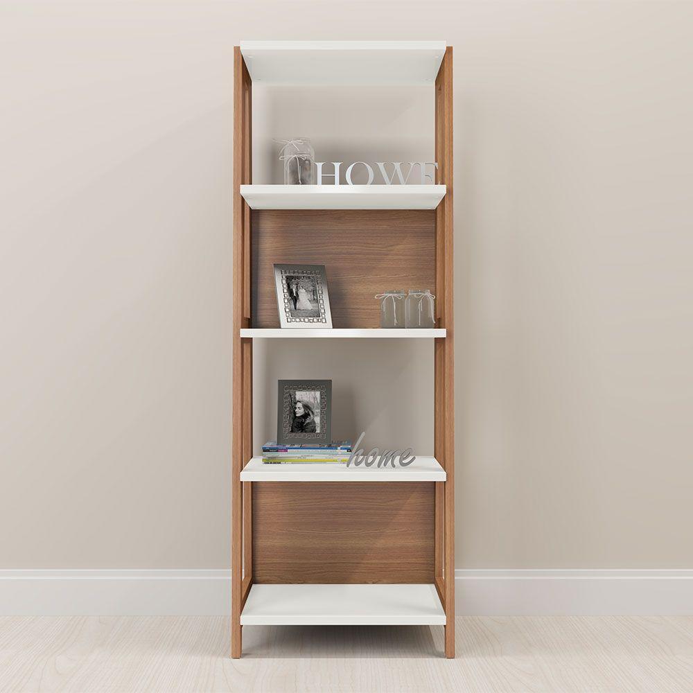 Estante Trend com 05 Prateleiras Hanover E Off White Drossi - 2