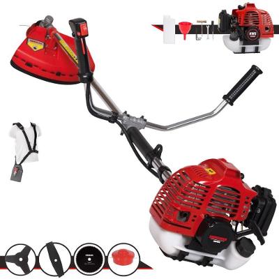 Roçadeira Profissional Lateral Kawashima Kw52l À Gasolina 52c 2,5hp + Faca 2 Pontas Duraline 330mm 2,7mm + Faca 80 Dent