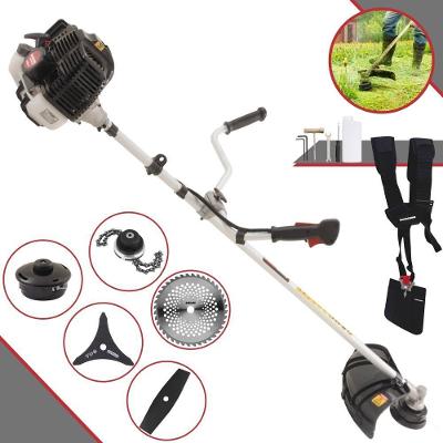 Roçadeira Profissional Lateral Kawashima Kw43le À Gasolina 43cc 1,7hp + Faca 2 Pontas Duraline 330mm + Faca 40 Dentes D