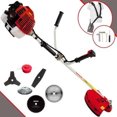 Roçadeira Profissional Kawashima Kw43l À Gasolina 43c 1,7hp + Faca 2 Pontas 330mm + Faca 40 Dentes 255mm + Faca 80 Dent