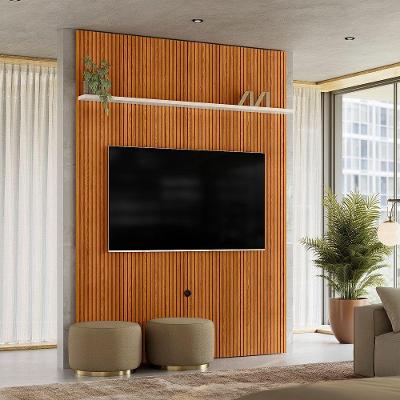 Painel Tv 65 Pol 179cm Ripado Para Sala Valen Cinamomo-off White M20 - D'rossi