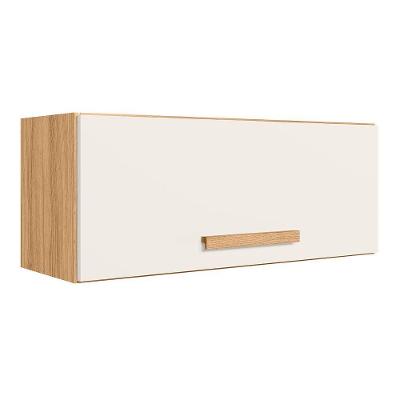 Armário Aereo Basculante 1 Porta 80cm Intenza - Ssx Multicoisas Freijo-off White Cristal