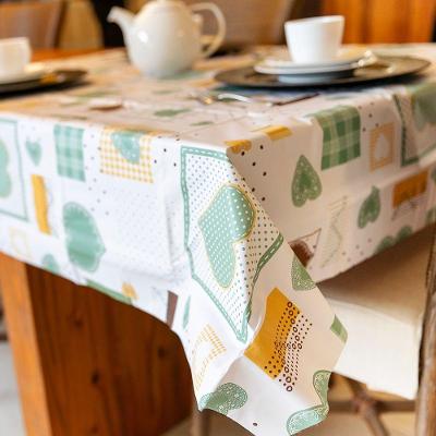 Toalha De Mesa Termotex 140x140cm - Uzoo Toalha Pronta Termotex 1.40x1.40m Coracao Verde 4668j