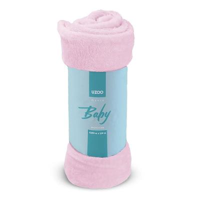 Manta Microfibra Flannel Soft Baby 90x110cm - Uzoo Manta Microfibra Flannel Soft Baby 90x110cm Rosa