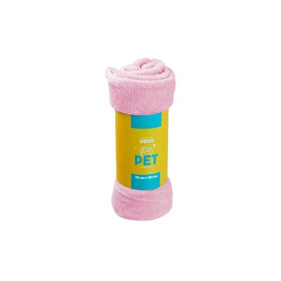 Manta Microfibra Flannel Pet 70x90cm - Uzoo Manta Microfibra Flannel Pet 70x90cm Rosa