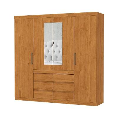 Guarda Roupa Imperio 6 Gavetas Com Espelho Carioca Moveis Cinamomo