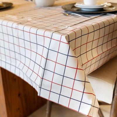 Toalha De Mesa Termotex 140x140cm - Uzoo Toalha Pronta Termotex 1.40x1.40m Xadrez Bege 5128c