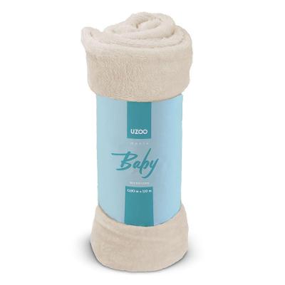 Manta Microfibra Flannel Soft Baby 90x110cm - Uzoo Manta Microfibra Flannel Soft Baby 90x110cm Bege