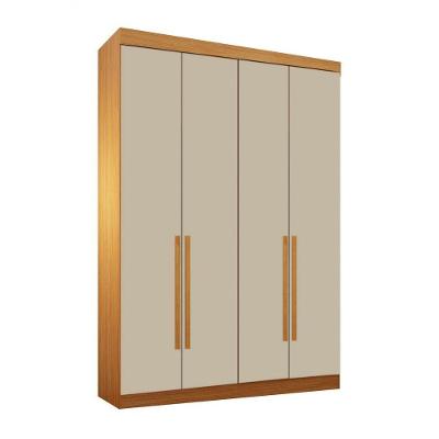 Modulado 4 Portas 3 Gavetas Orion - Leifer Móveis Cinamomo/off White