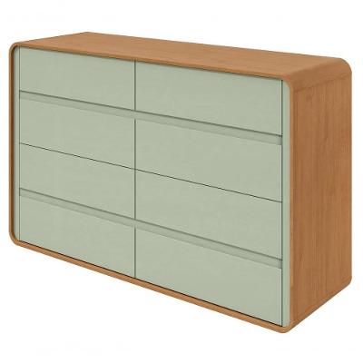 Comoda 8 Gavetas Loop - Lopas Amendoa Clean/salvia