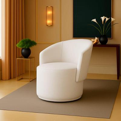 Poltrona Decorativa Orgânica Fixa Para Sala Malu Sintético M11 - D'rossi Branco