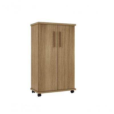 Armário Multiuso 2 Portas 4 Prateleiras Berlim Arte Móveis Cinamomo