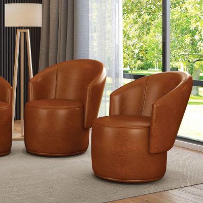 Poltrona Decorativa Orgânica Fixa Para Sala Kit 2 Malu Sintético Pu M11 - D'rossi Nozes