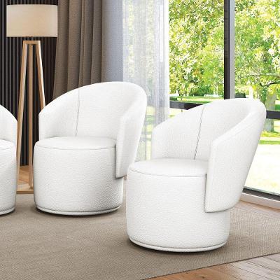 Poltrona Decorativa Orgânica Fixa Para Sala Kit 2 Malu Sintético Branco M11 - D'rossi