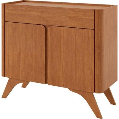 Buffet Aros 2 Portas Pés Madeira Maciça - Mavaular Naturale