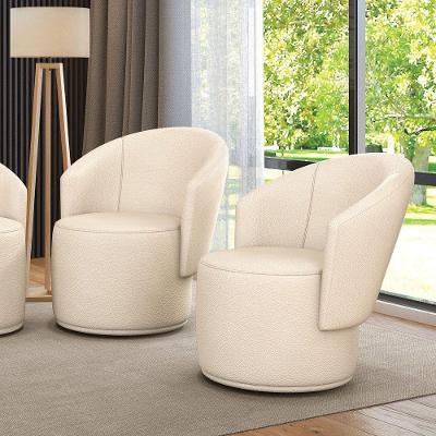 Poltrona Decorativa Orgânica Fixa Para Sala Kit 2 Malu Sintético M11 - D'rossi Bege