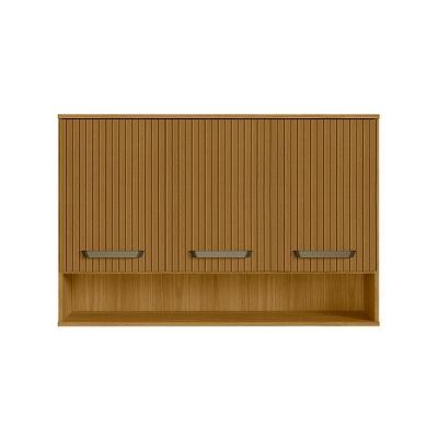 Armário Triplo 120cm 3 Portas Criare Freijo Ripado - Ssx Multicoisas