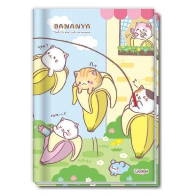 Caderno Brochura Universitário A4 1 Matéria 80 Folhas Capa Dura Credeal Bananya Estampa 3