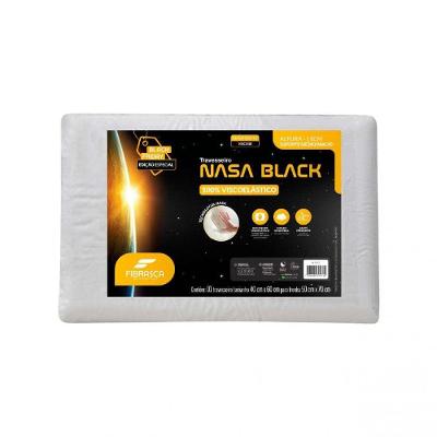 Travesseiro Nasa Black 60x40x11 Fibrasca Branco