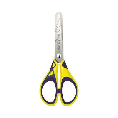 Tesoura Escolar Soft Stainless 13cm Maped Amarelo E Azul