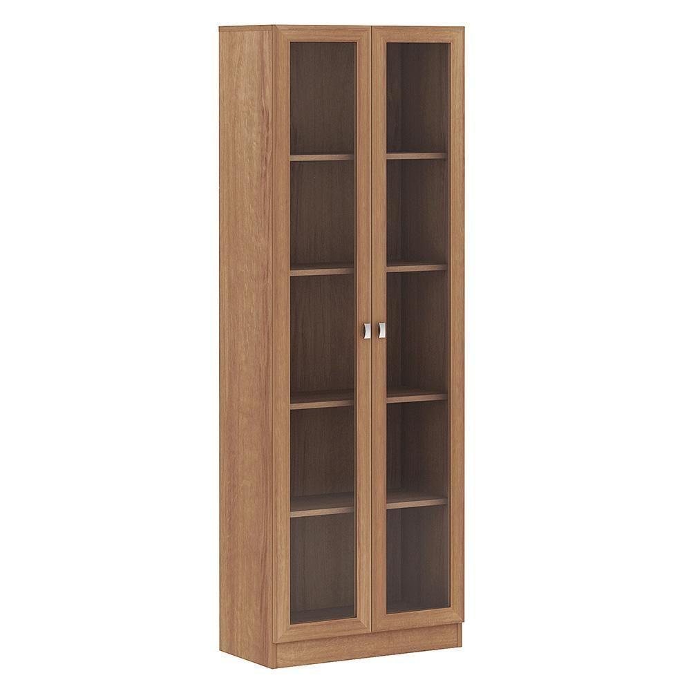 Kit 2 Estantes 2 Portas 4 Prateleiras 171X59Cm Amêndoa - 3