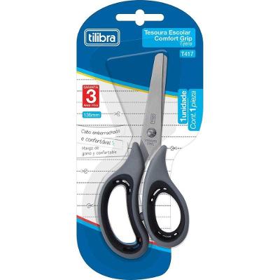 Tesoura Escolar Comfort Grip 135mm T417 Tilibra