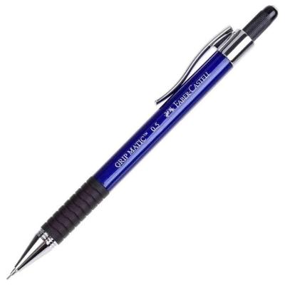 Lapiseira Grip Matic 0,5mm Cores Sortidas Grip Emborrachado Faber-castell Azul