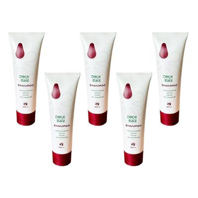 Kit 5 Shampoo Natural Doce Raiz De Extrato De Batata Doce 250ml