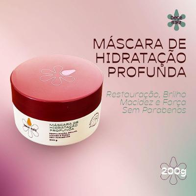 Mascara De Força E Brilho Doce Raiz 200g De Extrato De Batata Doce