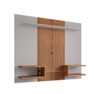 Painel Atlas Off-white Com Cinamomo Com Ripado - Bechara