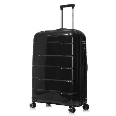 Mala Grande 32kg Viagem Zíper Expansível Em Polipropileno Rodinhas 360º Tsa - Lima - Denlex Preto