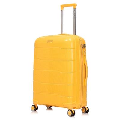 Mala Grande 32kg Viagem Zíper Expansível Em Polipropileno Rodinhas 360º Tsa - Lima - Denlex Amarelo