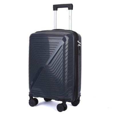 Mala De Bordo 10kg Viagem Zíper Expansível Em Polipropileno Rodinhas 360º Tsa - Rocha - Cruzeiro Chumbo