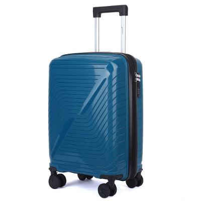 Mala De Bordo 10kg Viagem Zíper Expansível Em Polipropileno Rodinhas 360º Tsa - Rocha - Cruzeiro Azul Petróleo