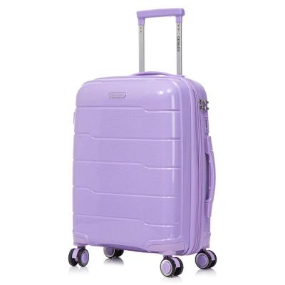 Mala De Bordo 10kg Viagem Zíper Expansível Em Polipropileno Rodinhas 360º Tsa - Lima - Denlex Lilás