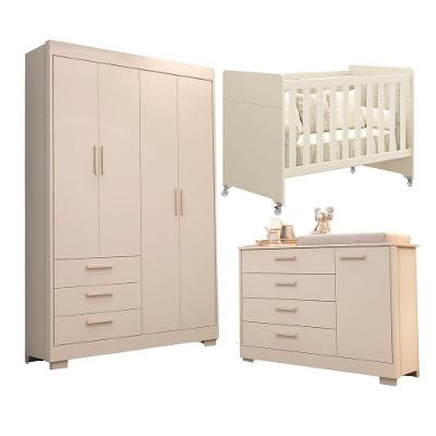 Jogo De Quarto Para Bebe Evolution Zaki Areia - Moveisaqui