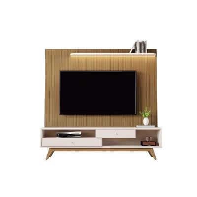 Home Estante Jb 5232 Luxo Elmo Com Off White Led - Moveis Jb